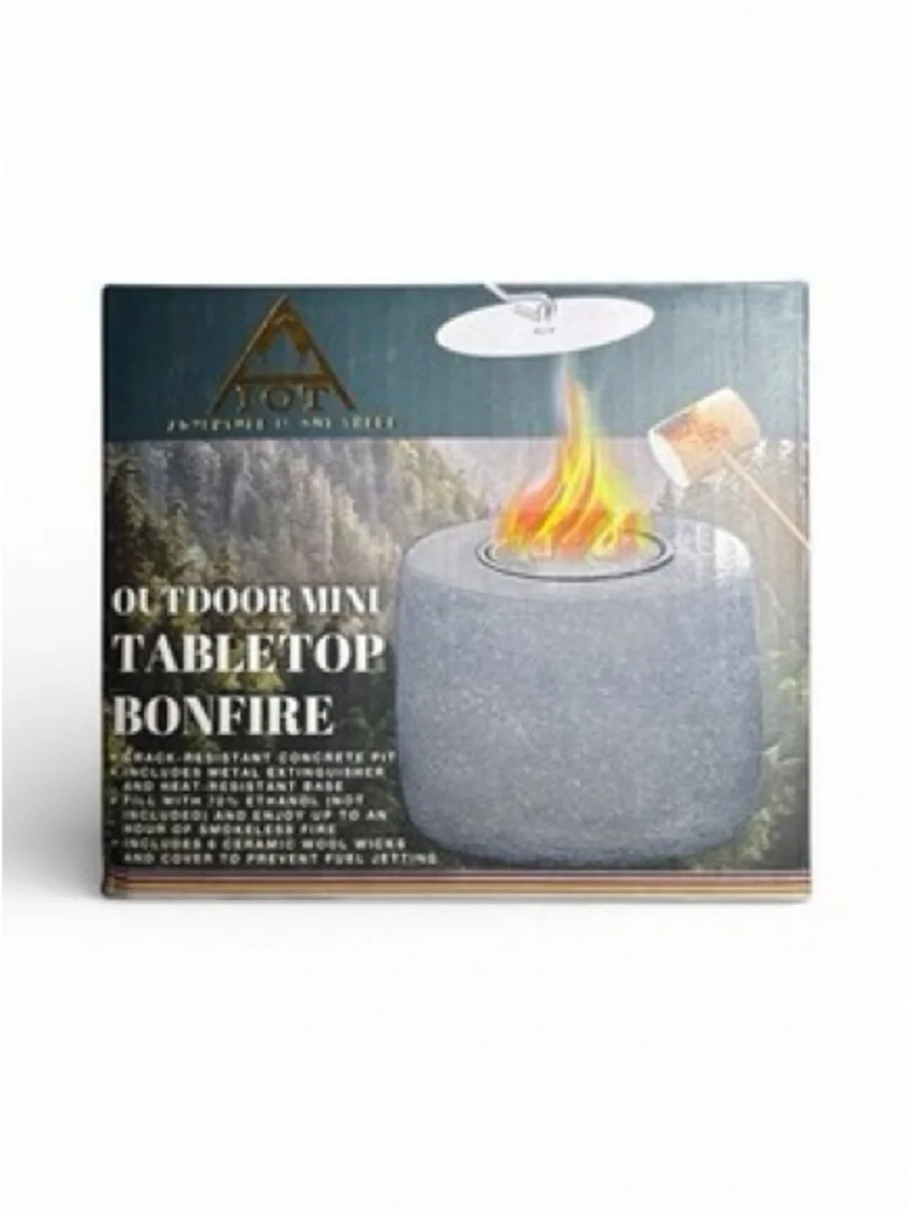 Outdoor Mini Tabletop Bonfire - Gray